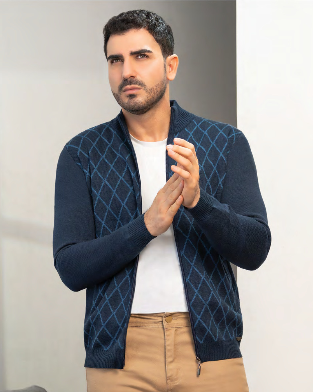 Chaqueta Rombos Caballero