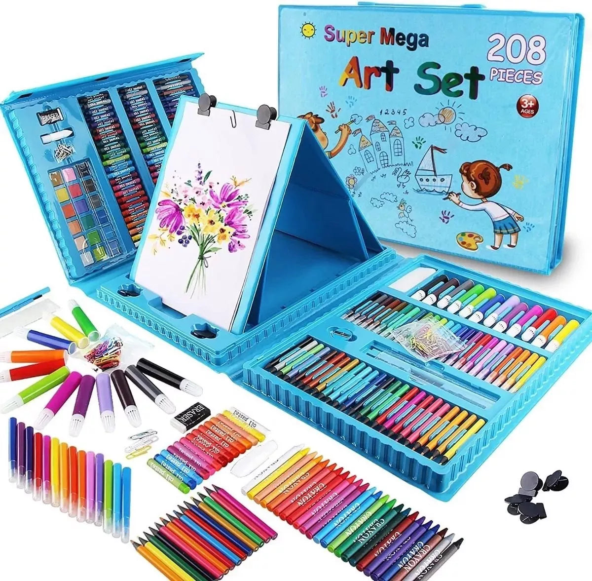 Kit Dibujo 208 Piezas